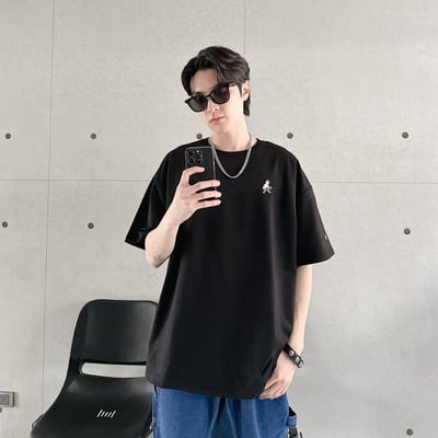 【細節控必入現貨】刺繡滑板小人短T6