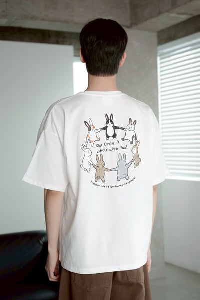【現貨】兔子環繞印花短T5