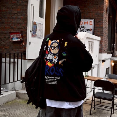 【現貨】CROSS 太空貓塗鴉感印花帽T8