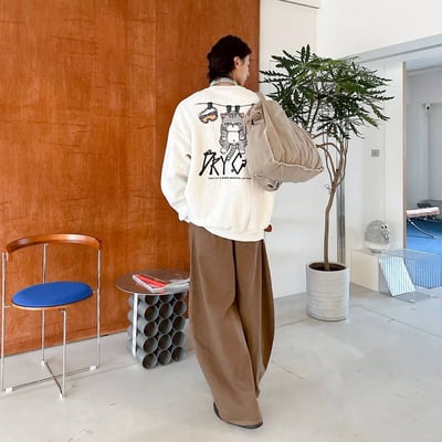 【現貨】DRYCAT曬衣貓咪印花大學T9