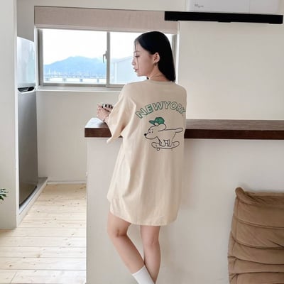 【現貨】NEW YORK滑板狗短T4