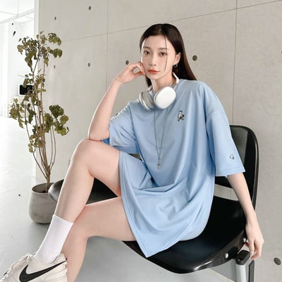 【細節控必入現貨】刺繡滑板小人短T3