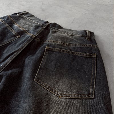 【現貨】韓式街頭水洗完美版型七分牛仔褲9