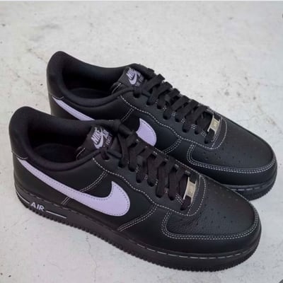 【預購】Nike Air Force 1 黑紫 反車縫線 黑紫武士｜HQ2037-0011