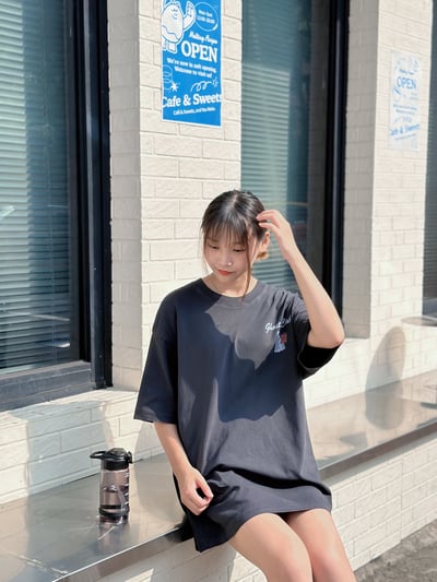 【爆款現貨再度重現】幽靈塗鴉做舊復古水洗T7