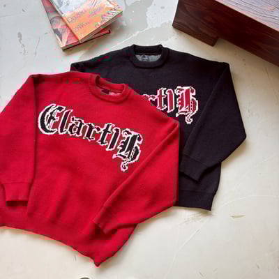 【現貨】哥德字撞色毛衣15