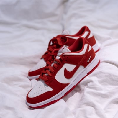 【這紅一眼入魂!!!】NIKE W DUNK LOW 車厘子紅 紅白 櫻桃紅 小銀勾 女鞋｜IO4244-1035