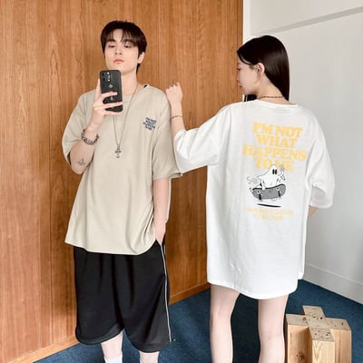 【現貨】IM NOT WHAT HPPENS TO ME幽靈滑板印花短T1