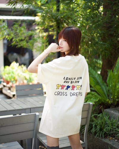 【現貨速發】甜度爆擊三色手繪愛心短T6