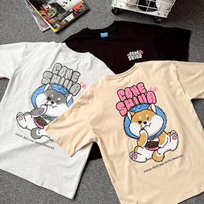 【現貨】CONE SHIVA零食柴犬插畫感印花短T11