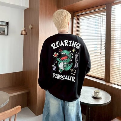 【現貨】ROARING DINOSAUR恐龍塗鴉感大學T5