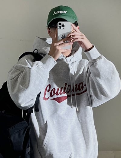 【現貨】美式字母牛奶絨帽T4