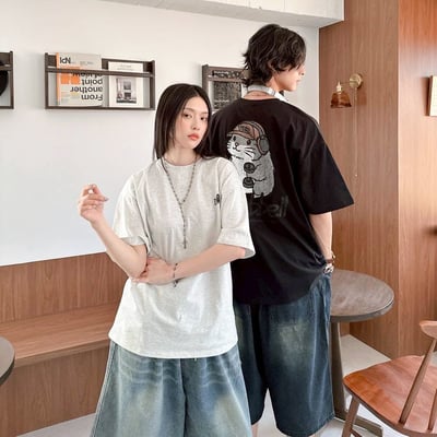 【現貨】dumbbell田鼠健身塗鴉感印花短T2