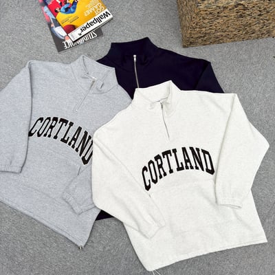 【現貨】CORTLAND貼布繡拉鍊立領衛衣10
