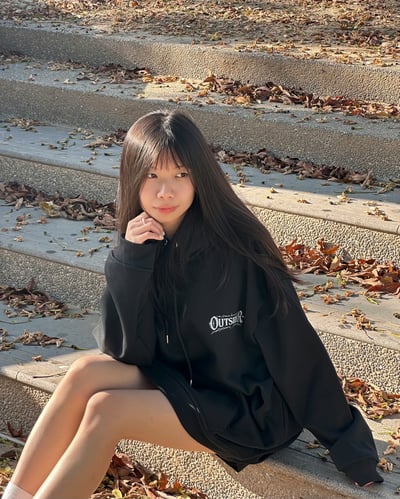 【狠貨新品現貨】鎖鏈肋骨牛奶絨帽T6