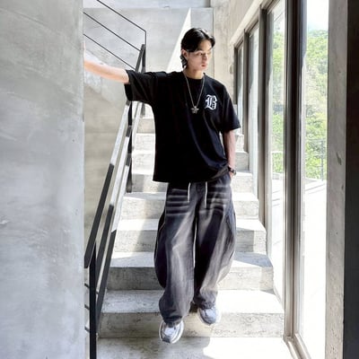 【現貨】The Bad News Gimes刺繡哥德字短T7