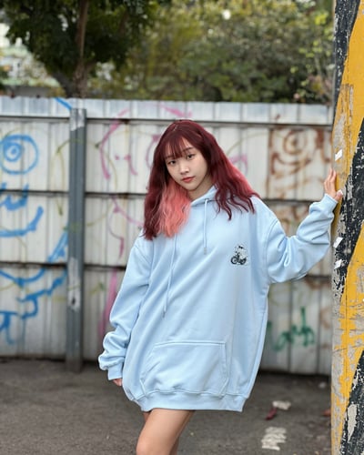 【現貨速發】小幽靈騎士牛奶絨帽T4