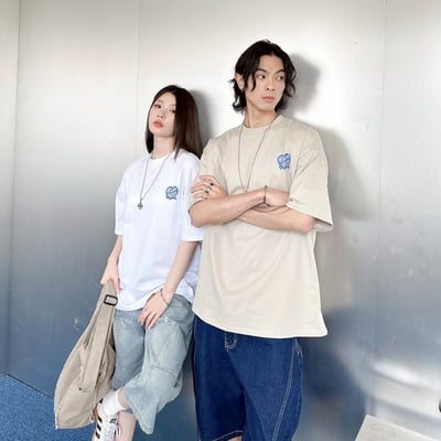 【SORONA® 涼感現貨】heart waves 愛心浪花印花短T9