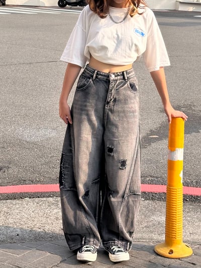 【官網限定加價購爆款】解構破壞牛仔褲5