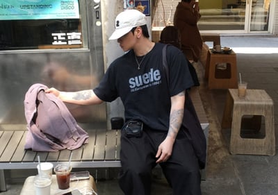 【現貨】SUEDE1994做舊印花短T8