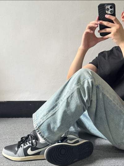 【爆款|現貨!】AIR JORDAN 1 LOW AJ1 深煙灰 灰黑 休閒鞋 男鞋｜HQ2010-0123