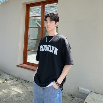 【現貨】電繡BROOKLYN字母短T4