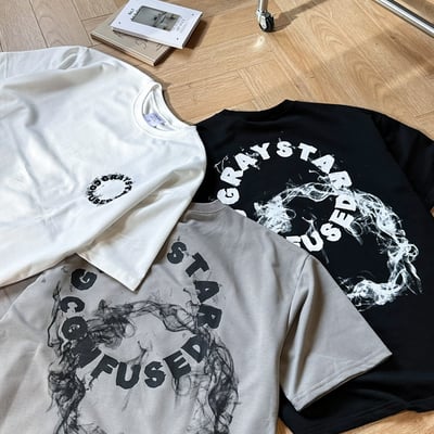 【現貨】環狀煙霧字母短T10