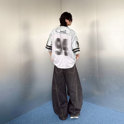 94條碼字液態金屬感球衣5