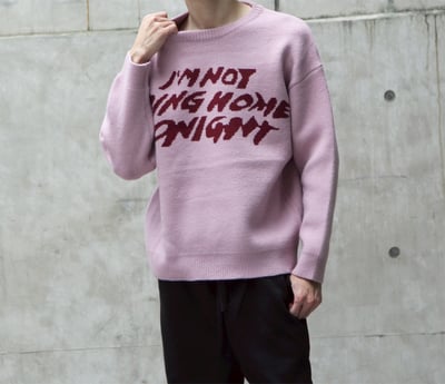 【現貨】英文字母短寬超親膚彈力針織毛衣5