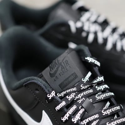 【爆款!限時接單】Supreme x Nike AIR FORCE 1 2025 25FW 聯名 黑 低筒 復古休閒鞋｜ CU9225-0025