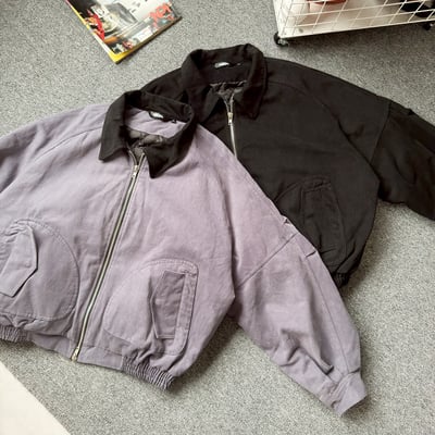 【現貨】斜紋布廓形鋪棉外套13