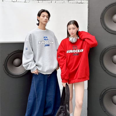 【現貨】AUROCEAN 2000 刺繡大學T4