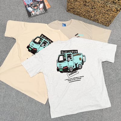 【現貨】日文咖啡卡車印花短T11
