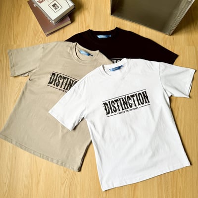 【現貨】Distinction剝落字體美式印花短T9