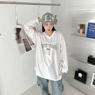 【現貨】NEW YORK印花V領球衣6