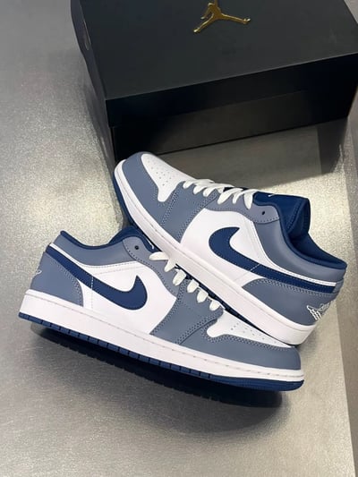【現貨】Air Jordan 1 Low "Ashen Slate" 岩灰藍 迷霧藍｜553558-4144