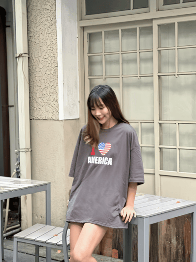 【美式現貨】I LOVE AMERICA短T5