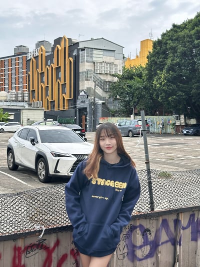 【現貨】stagreell英文字體刷毛帽T1