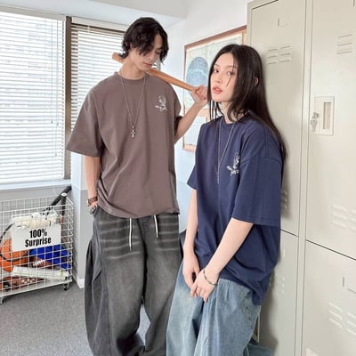 【現貨】join THE Carbs CLUB抽菸爆米花印花短T6