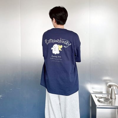 【現貨】Extraordinary幽靈愛心印花短T4