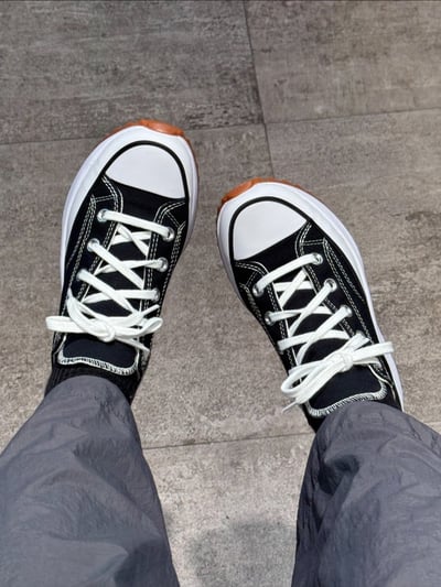 【現貨】Converse Run Star Hike Low 男女黑低筒平民版鋸齒厚底休閒鞋｜168816C4