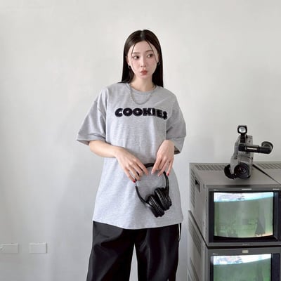 【現貨】COOKIES毛巾繡短T4