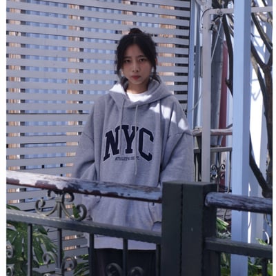 【現貨】NYC刺繡重磅帽T5