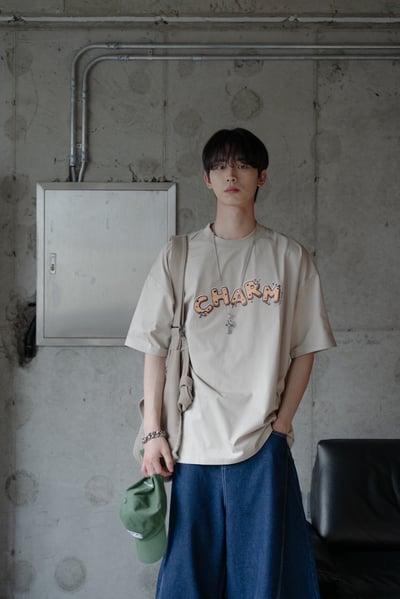 【SORONA® 涼感現貨】CHARM餅乾字母印花短T5