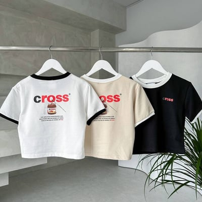 【現貨】撞色巧克力醬短版上衣6