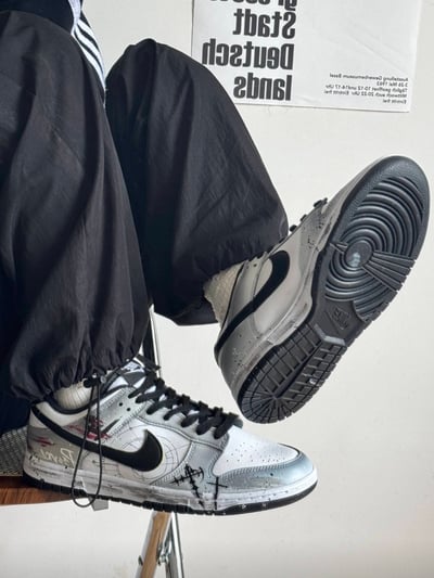 【訂製款】Nike Dunk Low 墨染十字星2