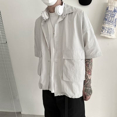 【現貨】大口袋機能短袖襯衫3