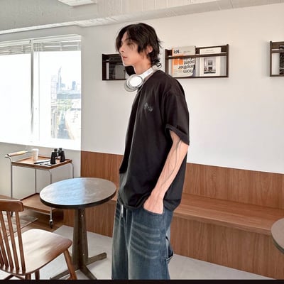 【現貨】dumbbell田鼠健身塗鴉感印花短T8