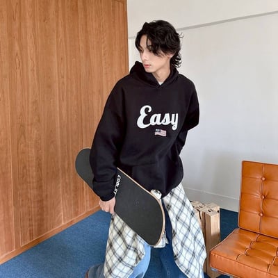 【現貨】Easy美國旗刺繡帽T8