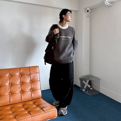 【現貨】FAVOURITENS 98撞色織帶毛衣7